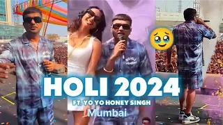 Yo yo honey Singh live holi concert 2024 | happy Holi | Ashish teli  #yoyohoneysingh