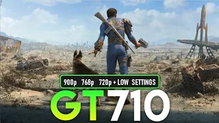 Fallout 4 | GT 710 2GB | 900p, 768p, 720p + Low Settings | Performance Tasted.