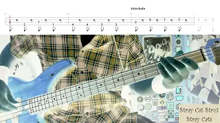 Stray Cat Strut by Stray Cats - Bass Cover with Tabs Play-Along