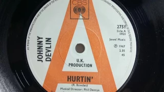 Mod - JOHNNY DEVLIN - Hurtin' - CBS 2751 UK 1967 Soul Beat Dancer Unknown