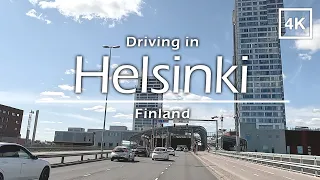 Driving in City of Helsinki, Finland - 4K