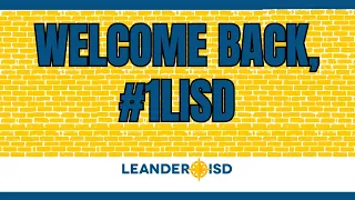 Welcome back #1LISD