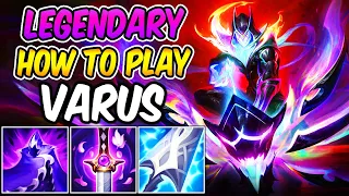 HOW TO PLAY VARUS ADC GUIDE | Best Build & Runes ADC | EMPYREAN VARUS LEGENDARY | League of Legends