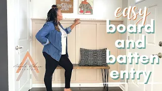 Super Easy DIY | Board and Batten Wall for Your Entry Area (Design Hack)