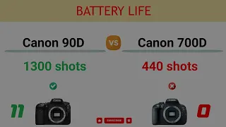 Canon 90D vs Canon 700D Comparison: 25 Reasons to buy the 90D and 4 Reasons to buy the 700D