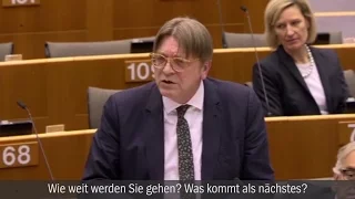 Flammende Rede im EU-Parlament: Guy Verhofstadt kritisiert Ungarns Premier scharf | DER SPIEGEL