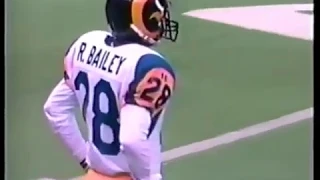 Robert Bailey Crazy 103-Yard Punt Return Touchdown - Rams vs Saints 1994