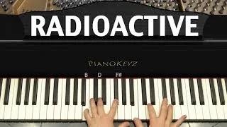 How to Play Radioactive by Imagine Dragons on Piano [EASY]