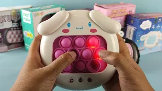 Satisfying CINNAMOROLL SANRIO HELLO KITTY Push Game Electric Pop It toys unboxing review ASMR Video