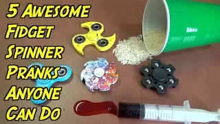 5 Fidget Spinner Pranks Anyone Can Do - HOW TO PRANK (Evil Booby Traps) | Nextraker
