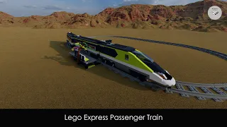 Lego City Express Passenger Train 60337 done in Studio 2.0 | Speed Build