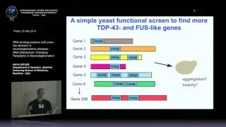 A. Gitler - RNA-binding proteins with prion-like domains in neurodegenerative diseases