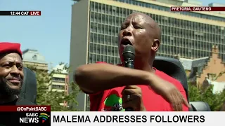 National Shutdown | Malema addresses supporters gathered at Church Square, Pretoria