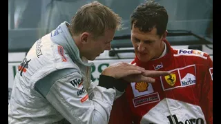 Hakkinen vs Schumacher epic overtake - F1 Spa 2000. Live, different angles and post race interviews.