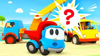 Car cartoons for kids & Full episodes cartoon - Leo the truck & New games for cars.