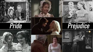 Bennets react to Lizzy's engagement - Pride & Prejudice (1940,1957,1961,1967,1980,1995,2005)