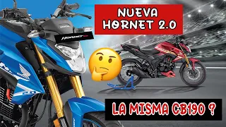 ❌ LANZAMIENTO DE HONDA 🚀 CUANDO LLEGA LA HORNET 2.0 🤔 ES LA VERSIÓN MEJORADA DE LA CB 190 ✌️