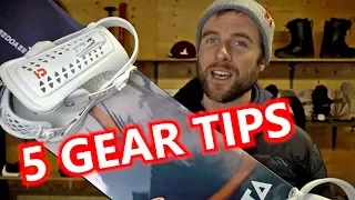 5 Beginner Snowboard Gear Tips