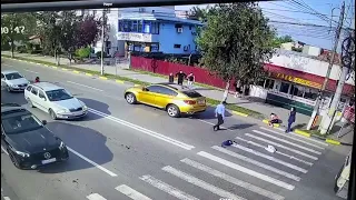 Accident eleve pe trecerea de pietoni Tecuci Galați