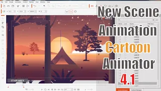 How to make a Scene animation in cartoon animator 4.1 software