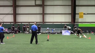 2019 National Scouting Combine DB/LB Pro Agility Drill