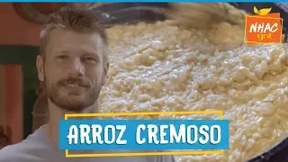 Arroz cremoso de queijo: prato leva curry e cúrcuma | Rodrigo Hilbert | Tempero de Família