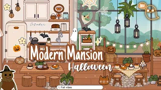 🧺Modern Mansion Aesthetic Halloween👻Toca Boca House Ideas🍂[House Design] TocaLifeWorld | Makeover