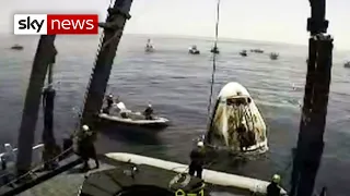 NASA and SpaceX astronauts make first splashdown to Earth in 45 years