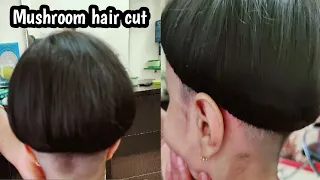 घर बैठे पार्लर सिखें|Mushroom hair cut for little girls
