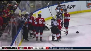 Radko Gudas vs Ryan Dzingel After Timmins Gets Injured