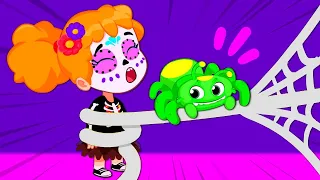 Itsy Bitsy Spider Halloween song by Groovy The Martian | Adventures for Kids