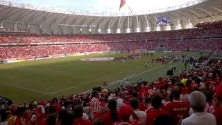 EMOÇÃO - Inter X Peñarol: Hino do Brasil e do Rio Grande do Sul