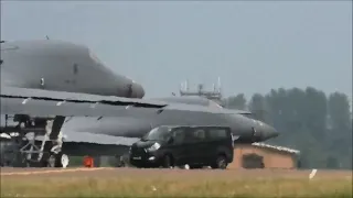 2x USAF B1-B landing at RAF Fairford