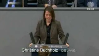 Christine Buchholz, DIE LINKE: "Sie entscheiden heute über Leben und Tod"