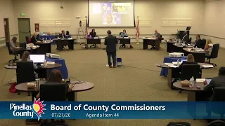 In-Person and Virtual Board of County Commissioners Public Hearing 7-21-20