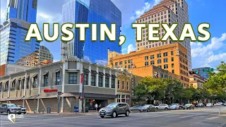 Austin, Texas 🇺🇸  4K Walking Tour of Texas Capital City's Downtown