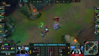 NALCS Finals TSM vs C9 - Jensen Solokill on Bjergsen