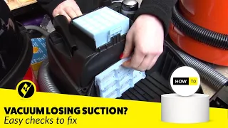 How to fix loss of suction in a vacuum cleaner