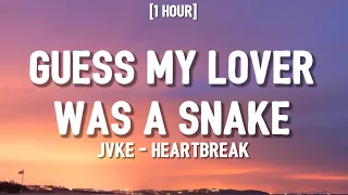 JVKE - what heartbreak feels like (pretty little liar) [1 HOUR/Lyrics] guess my lover was a snake