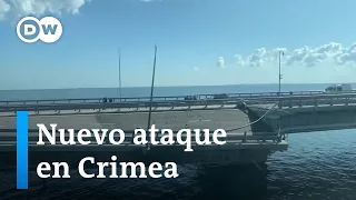 Rusia acusa a Ucrania de explosión en el puente de Crimea