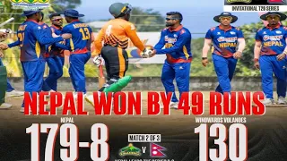 Nepal Vs Windward Islands 2nd T20 Cricket Match Highlights#nepalicricket #nepalisports #highlights