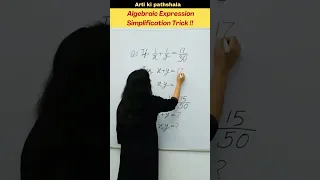 Algebraic expressions Simplification Trick🤗/ Math Unique Best Tricks #algebra #shorts #shortsfeed