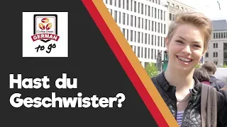 Hast du Kinder/Geschwister? Talking about family in German - Coffee Break German To Go Episode 6