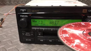 Toyota CD player bench test.