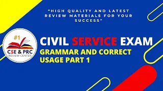 Civil Service Exam Drill for 2024 (Grammar and Correct Usage PART 1)