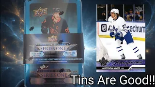 Retail Hockey is good!! 2023-24 Upper Deck Series 1 Hockey Tin Break!!