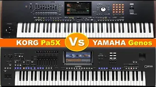 Korg Pa5X Vs Yamaha Genos Keyboards || Movie Style Comparison || Korg Vs Yamaha