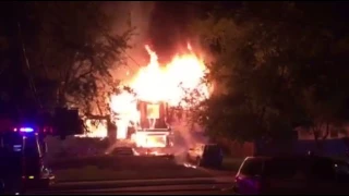 Flames destroy home in Hamilton, NJ