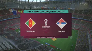 Camerún Vs Serbia FIFA World Cup Qatar 2022 simulación FIFA 23 4k HDR
