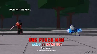 Metal bat vs Garou full fight, recreated in Roblox (Strongest Battlegrounds.)